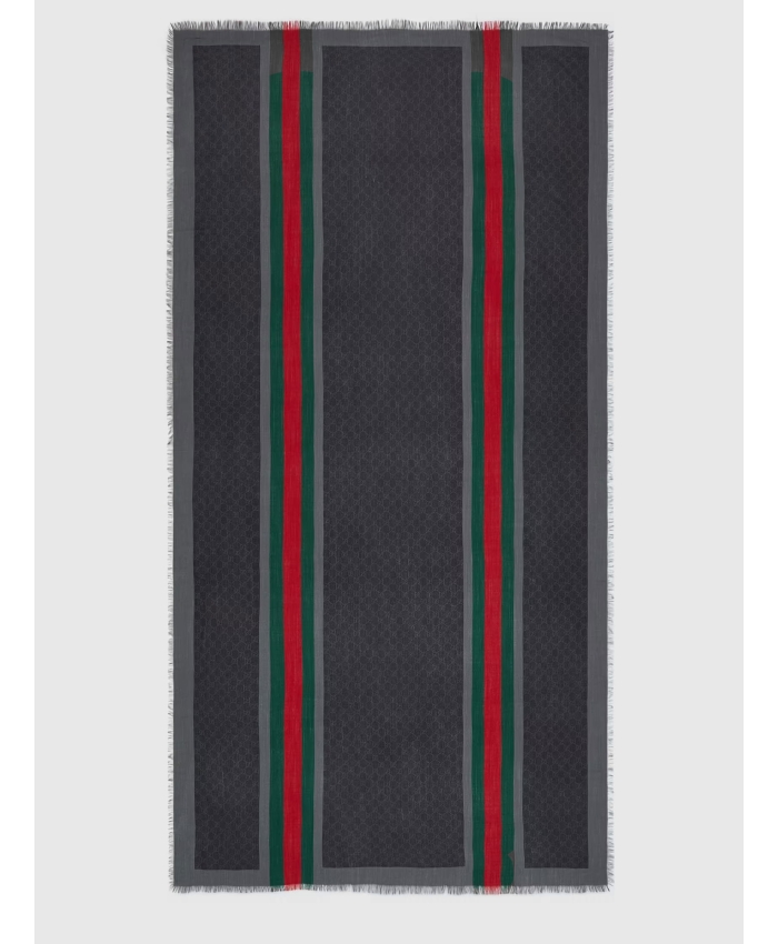 GUCCI - Web motif scarf