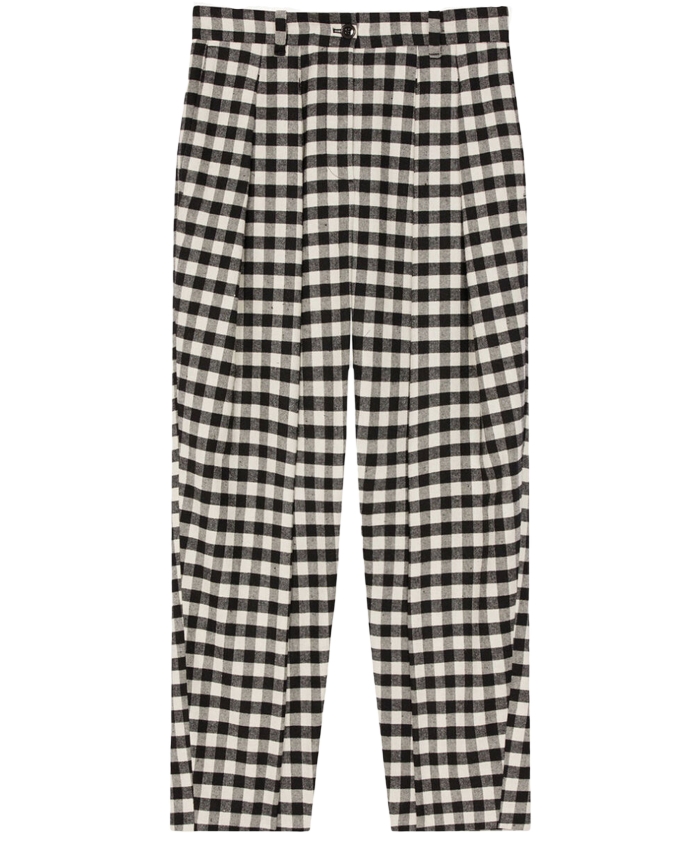 KENZO - Cropped gingham trousers