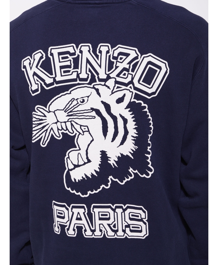 KENZO - Printed blue hoodie