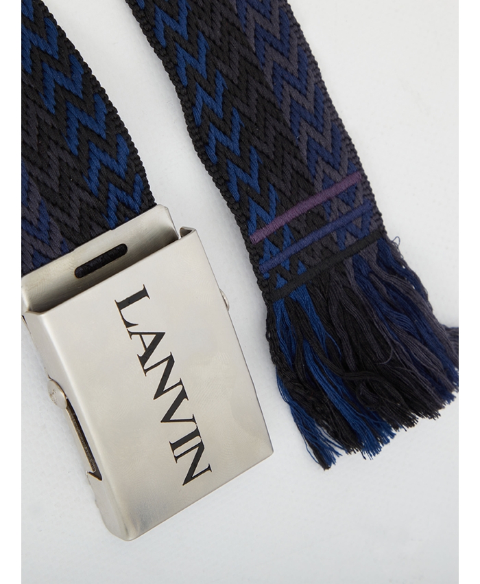 LANVIN - Branded buckle belt