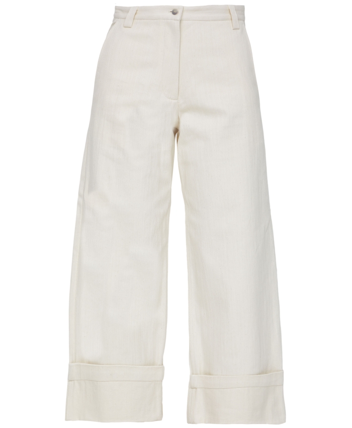 MONCLER 1952 - Jeans in denim panna