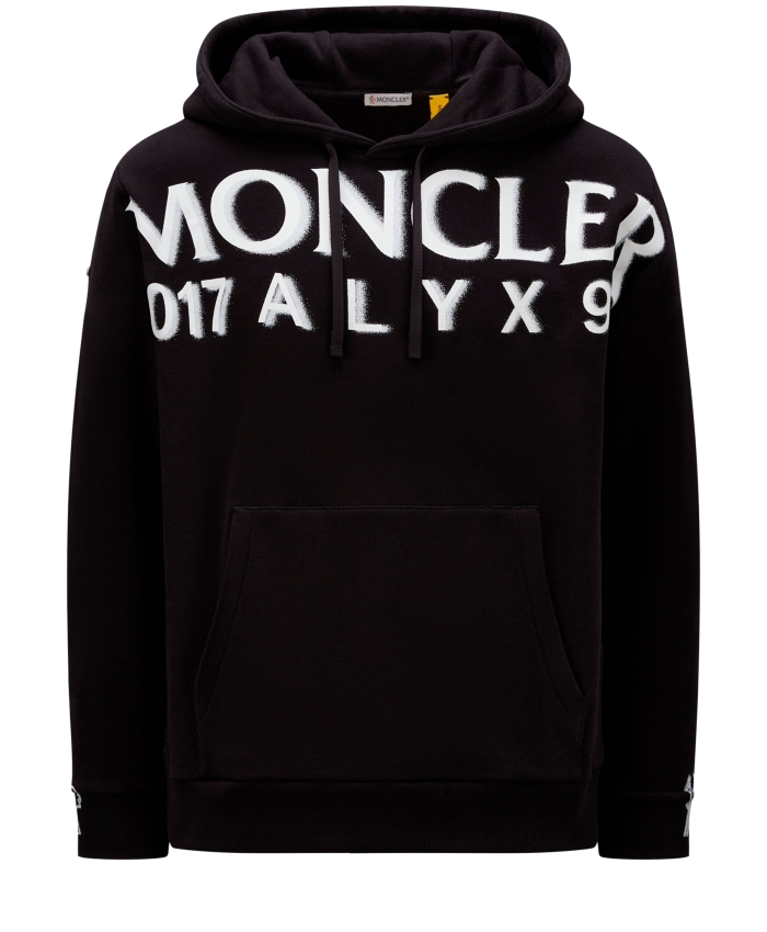 MONCLER ALYX - Black hoodie with logo