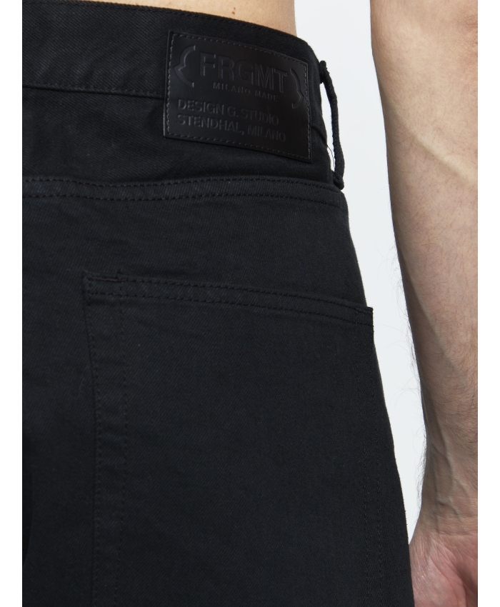 MONCLER FRAGMENT - Jeans neri con logo