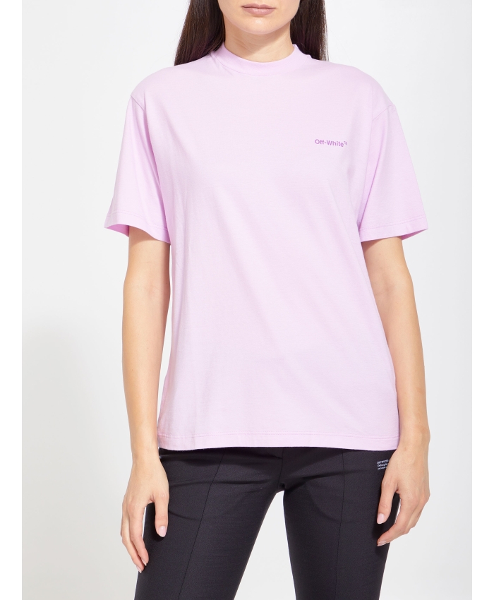 OFF WHITE - T-shirt stampa Diag