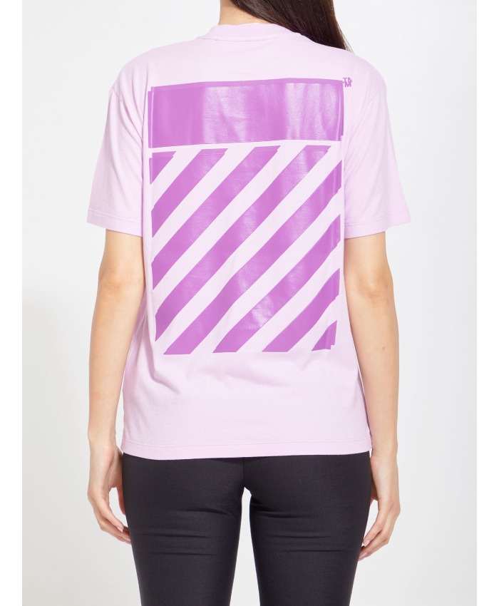 OFF WHITE - T-shirt stampa Diag