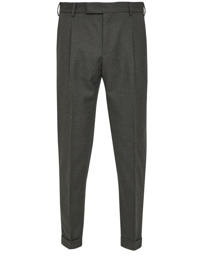 PT TORINO - Pantaloni in lana antracite