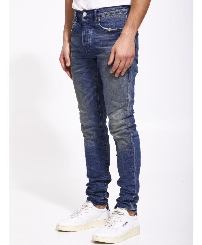 PURPLE BRAND - Light-blue slim jeans