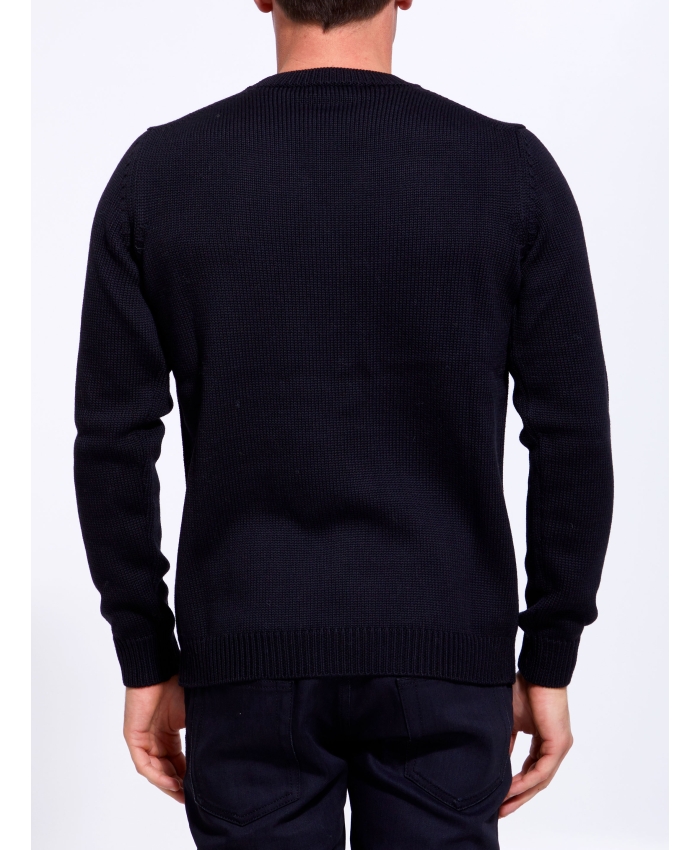ROBERTO COLLINA - Black merino wool sweater