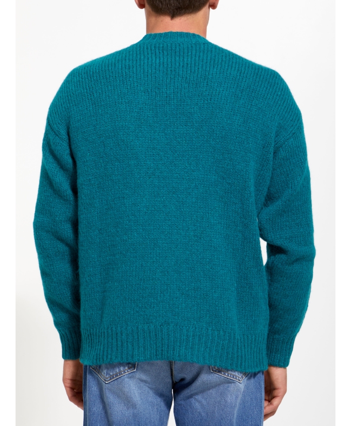 ROBERTO COLLINA - Green merino wool sweater