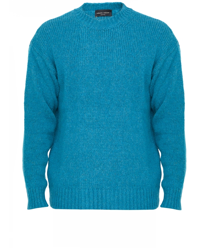 ROBERTO COLLINA - Green alpaca sweater