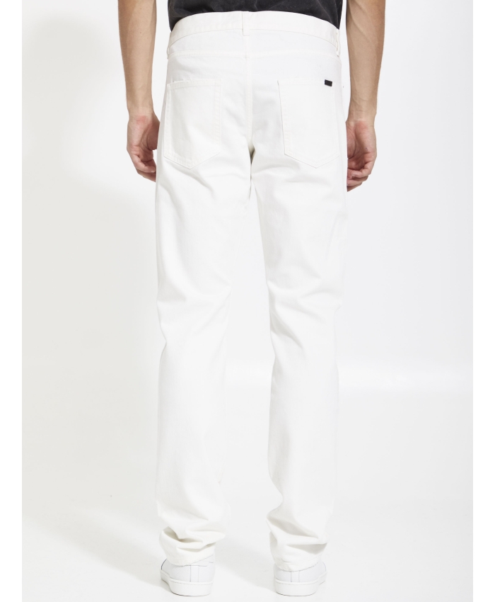 SAINT LAURENT - Jeans slim bianchi