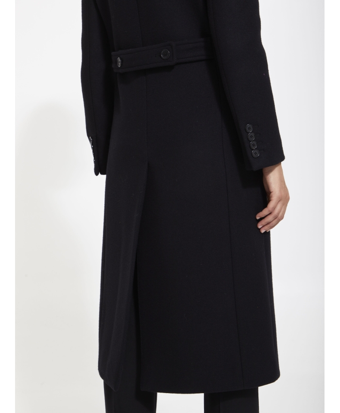 SAINT LAURENT - Wool gabardine coat