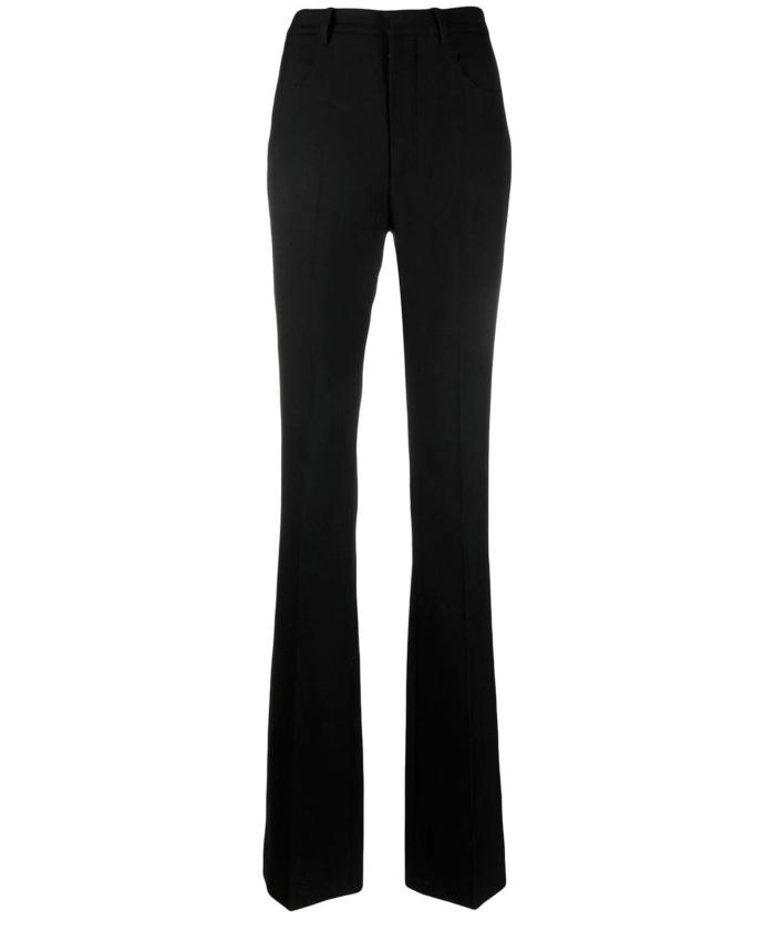 SAINT LAURENT - Black flared trousers