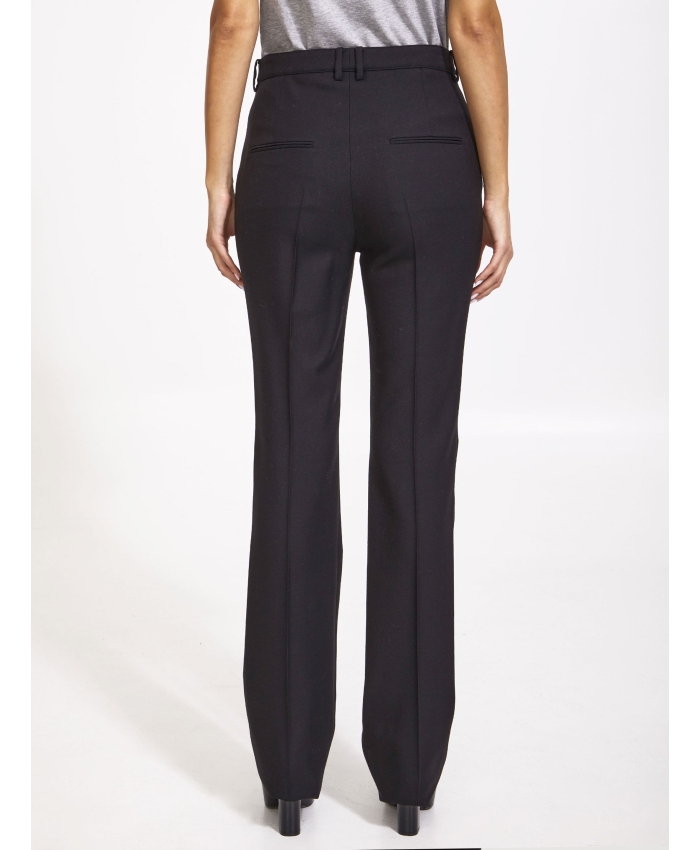 SAINT LAURENT - Black flared trousers