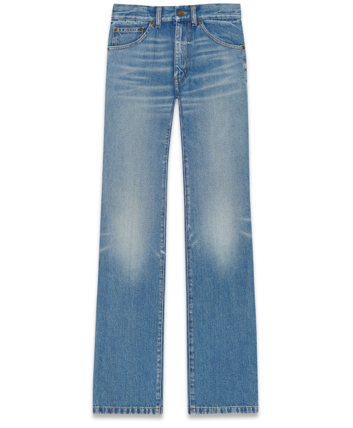 SAINT LAURENT - Blue denim jeans