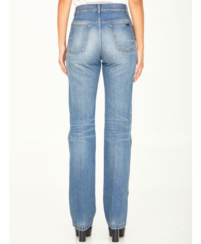 SAINT LAURENT - Blue denim jeans