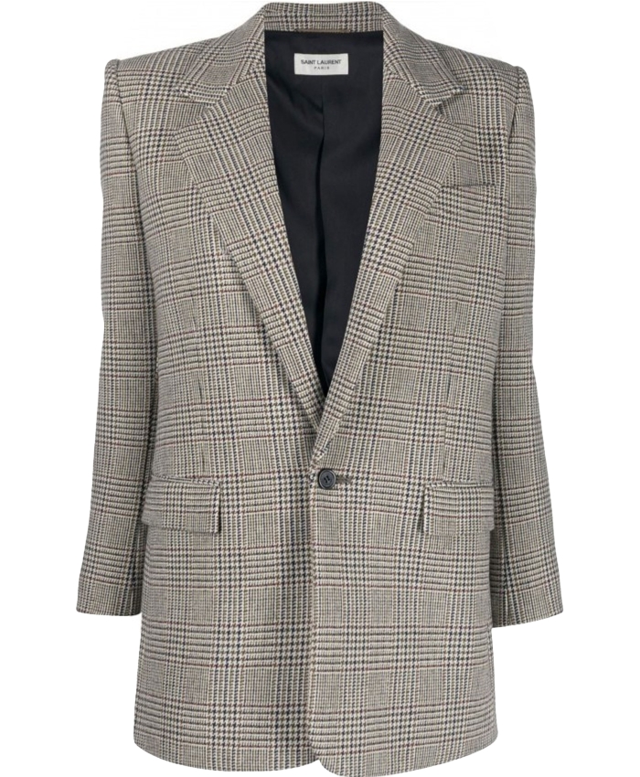 SAINT LAURENT - Single-breasted wool jacket
