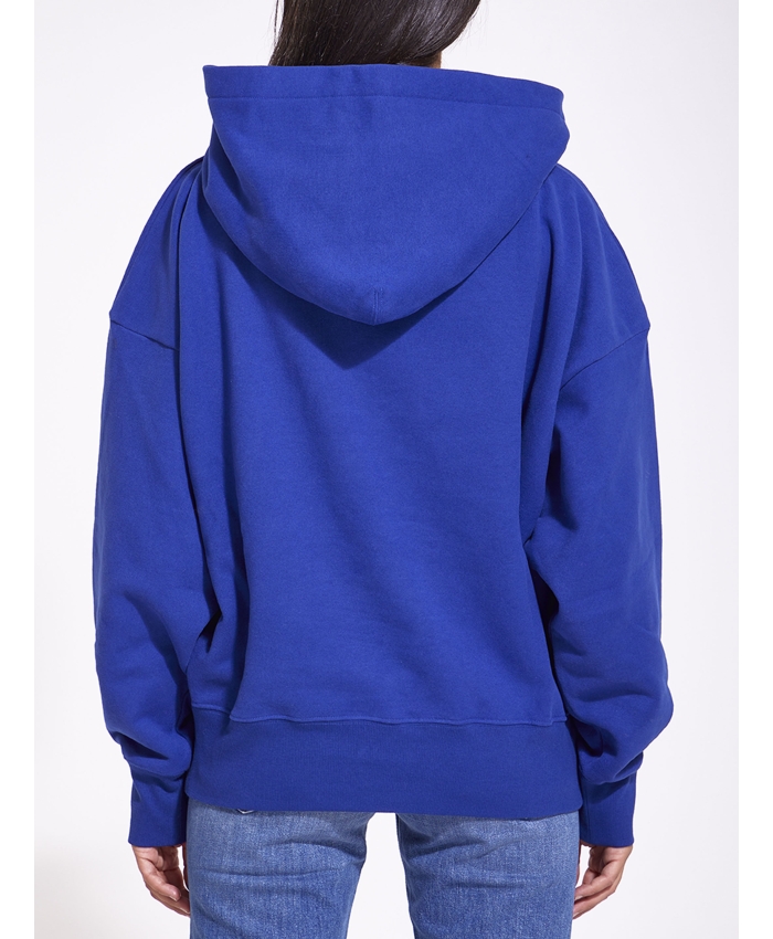 SAINT LAURENT - Blue hoodie with logo