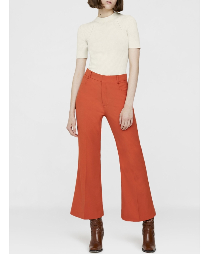 STELLA MCCARTNEY - Orange tailored trousers