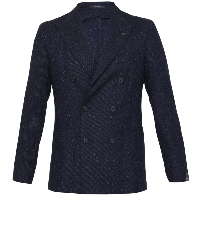 TAGLIATORE - Double-breasted blue jacket
