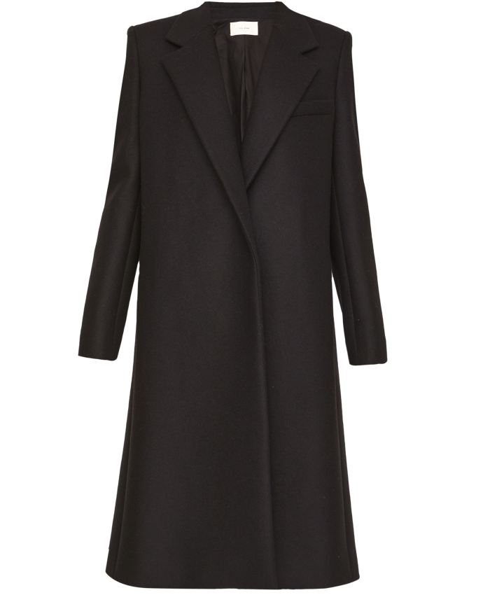 THE ROW - Black wool coat