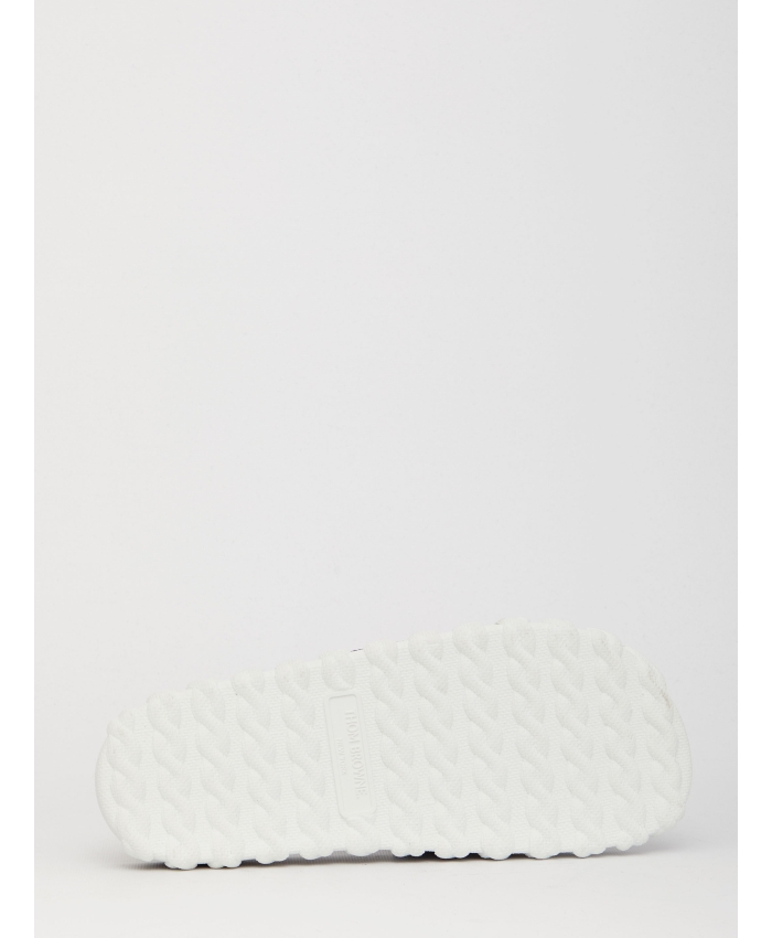 THOM BROWNE - Ciabatte Cable Knit Sole Pool