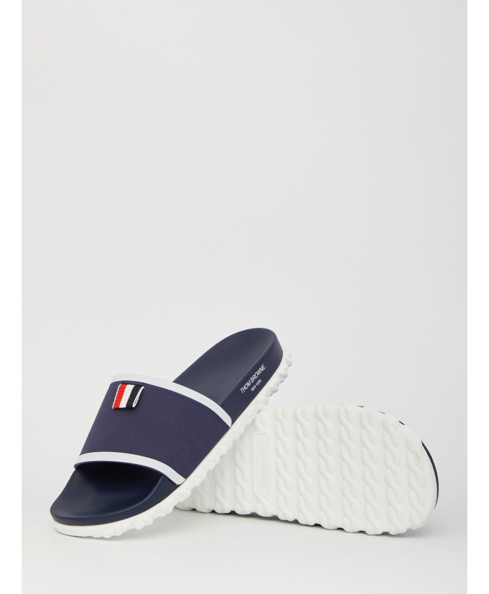 THOM BROWNE - Cable Knit Sole Pool slides