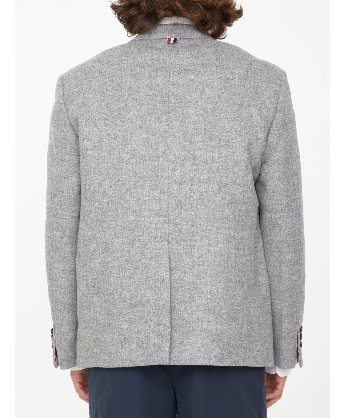THOM BROWNE - Grey wool jacket