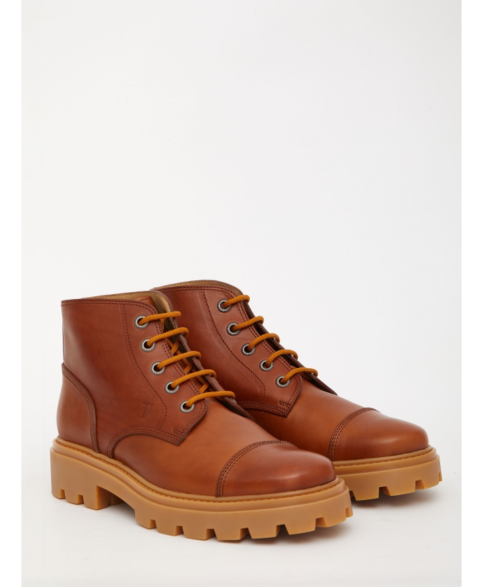 TOD'S - Brown leather boots