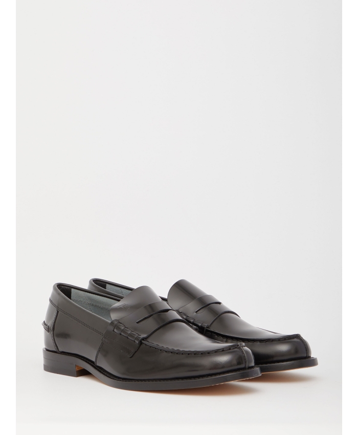 TOD'S - Black leather loafers