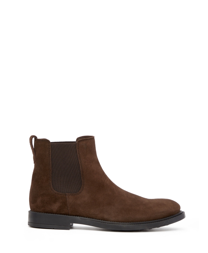 TOD'S - Brown suede ankle boots