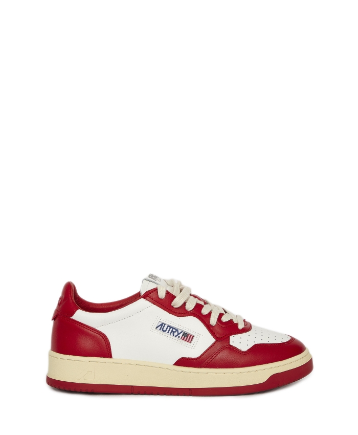 AUTRY - Medalist red and white sneakers