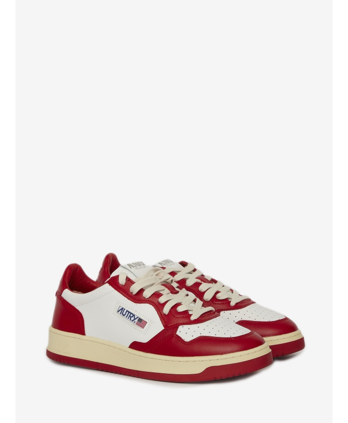 AUTRY - Medalist red and white sneakers