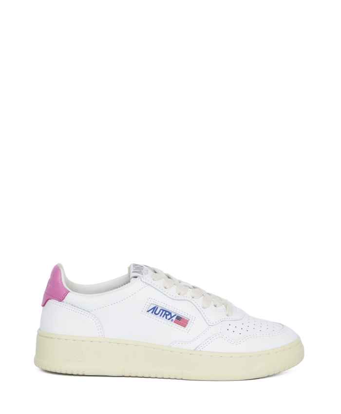 AUTRY - White and fuchsia Medalist sneakers