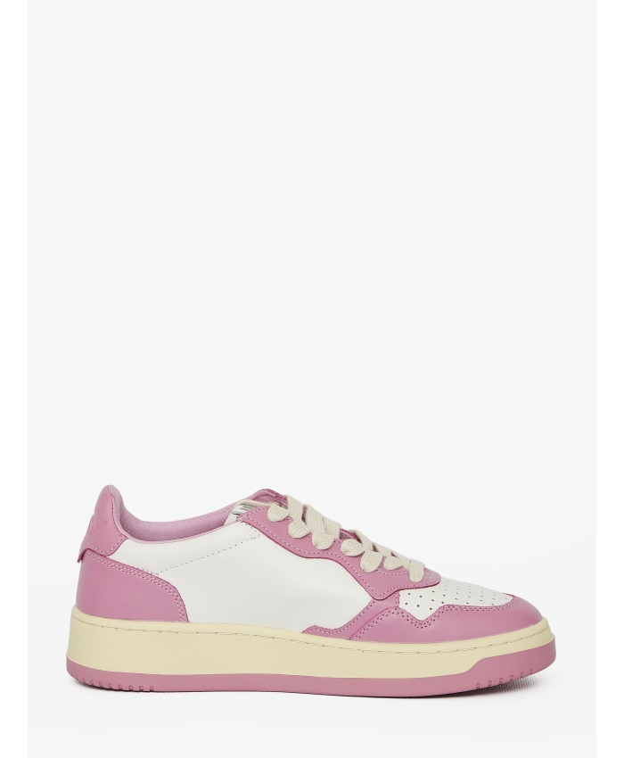 AUTRY - Medialist pink and white sneakers