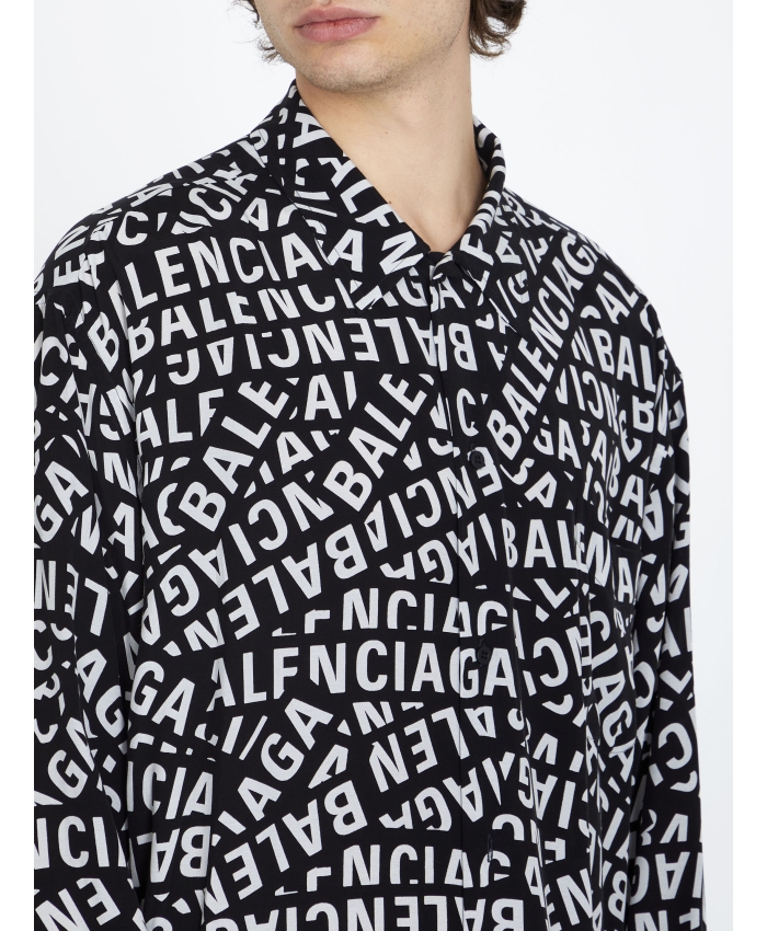 BALENCIAGA - Camicia Minimal Logo Strips Medium Fit