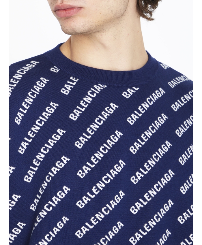 BALENCIAGA - Mini Allover Logo sweater