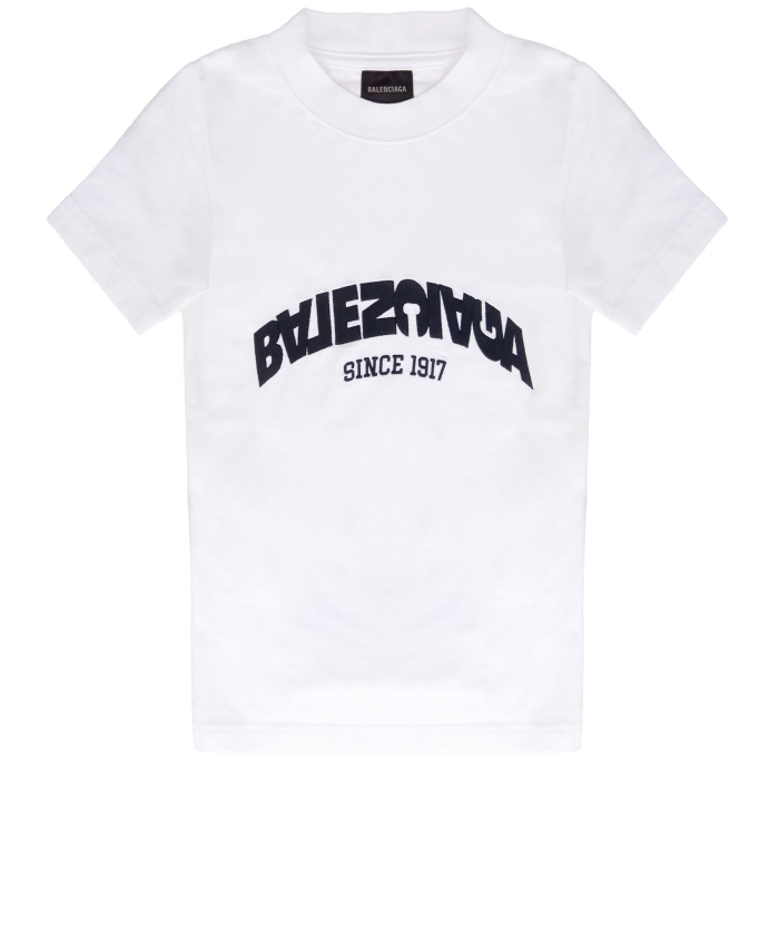 BALENCIAGA - T-shirt con logo Back Flip