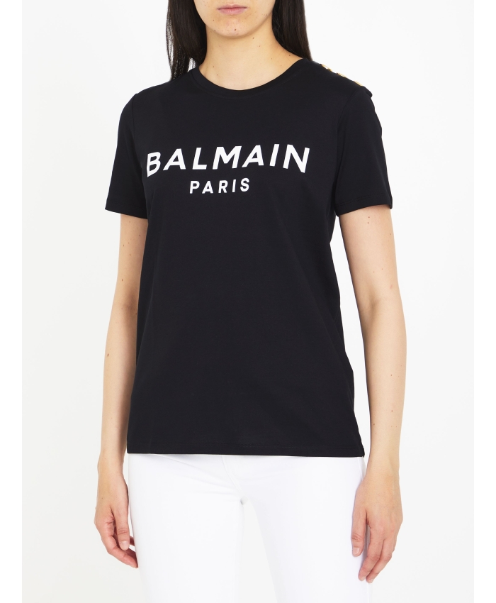 BALMAIN - T-shirt in cotone con logo