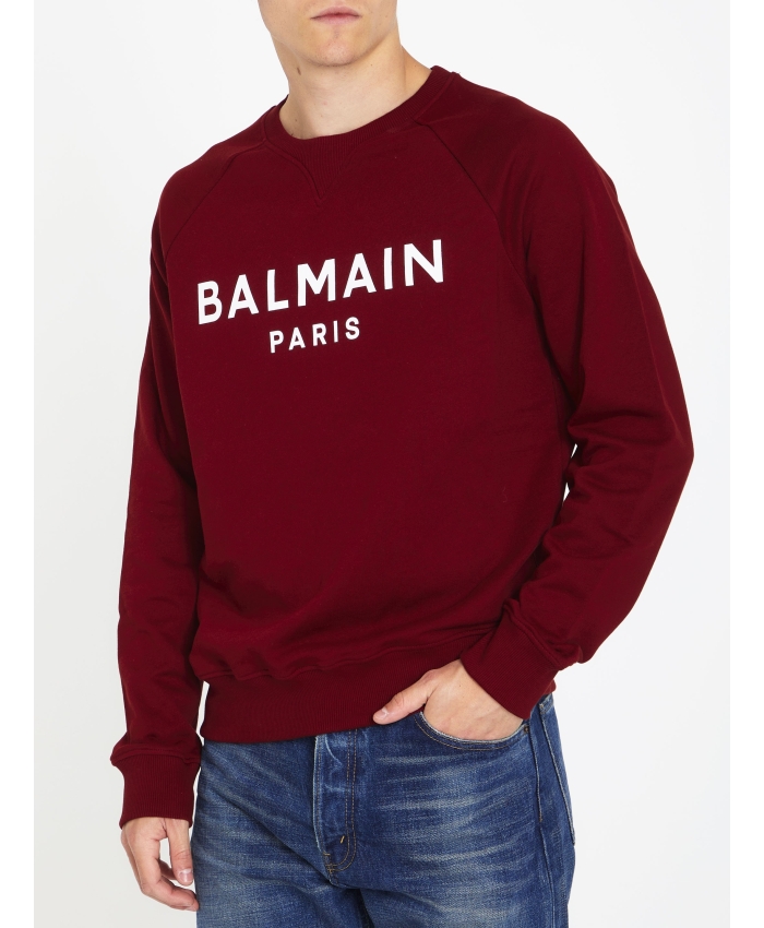 BALMAIN - Cotton sweatshirt with logo
