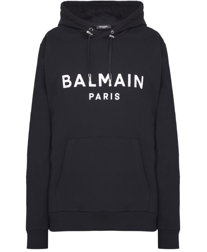 BALMAIN - Cotton hoodie with logo