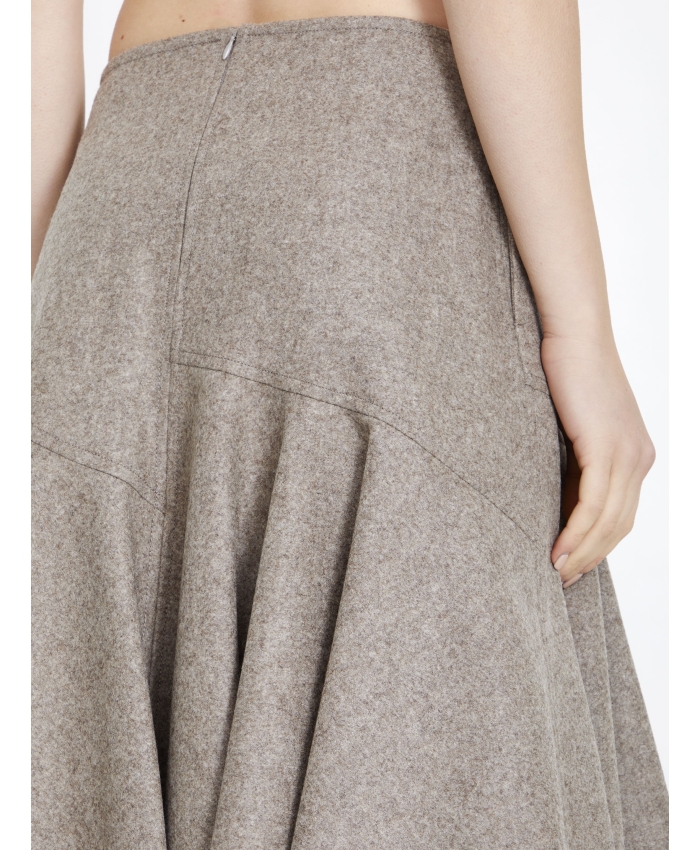 BOTTEGA VENETA - Wool flannel skirt