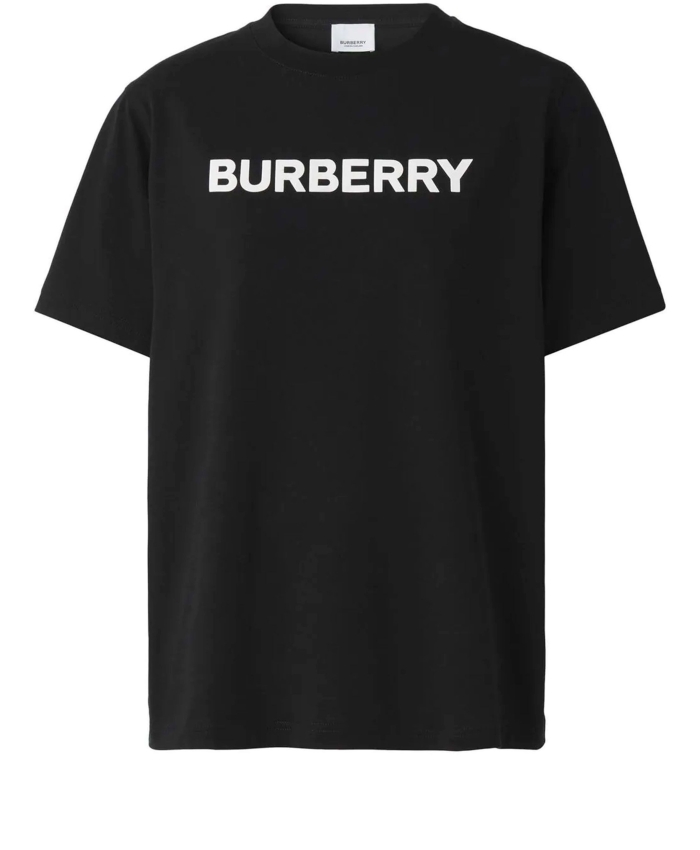 BURBERRY - Black t-shirt with logo