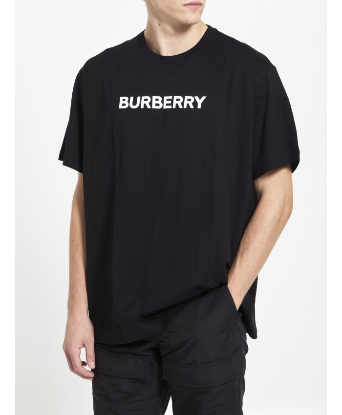 BURBERRY - T-shirt oversize in cotone con logo
