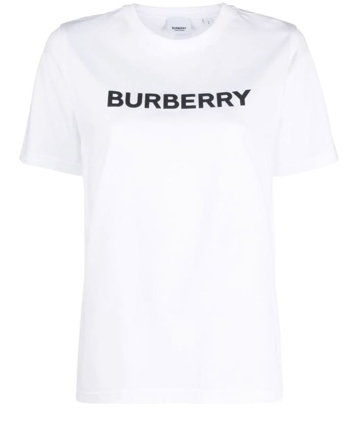 BURBERRY - T-shirt bianca con logo