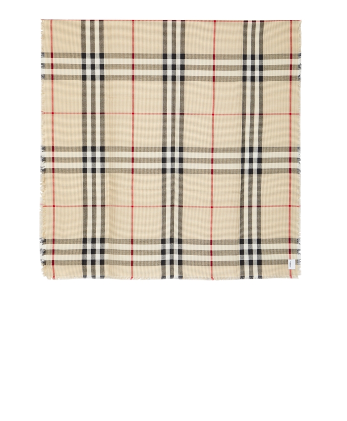 BURBERRY - Check motif scarf