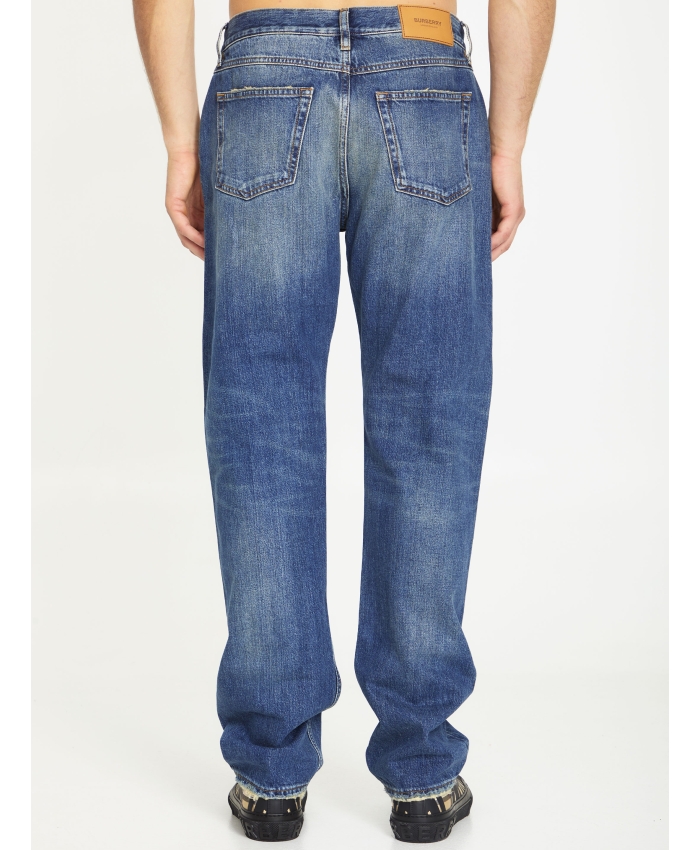 BURBERRY - Délavé denim jeans