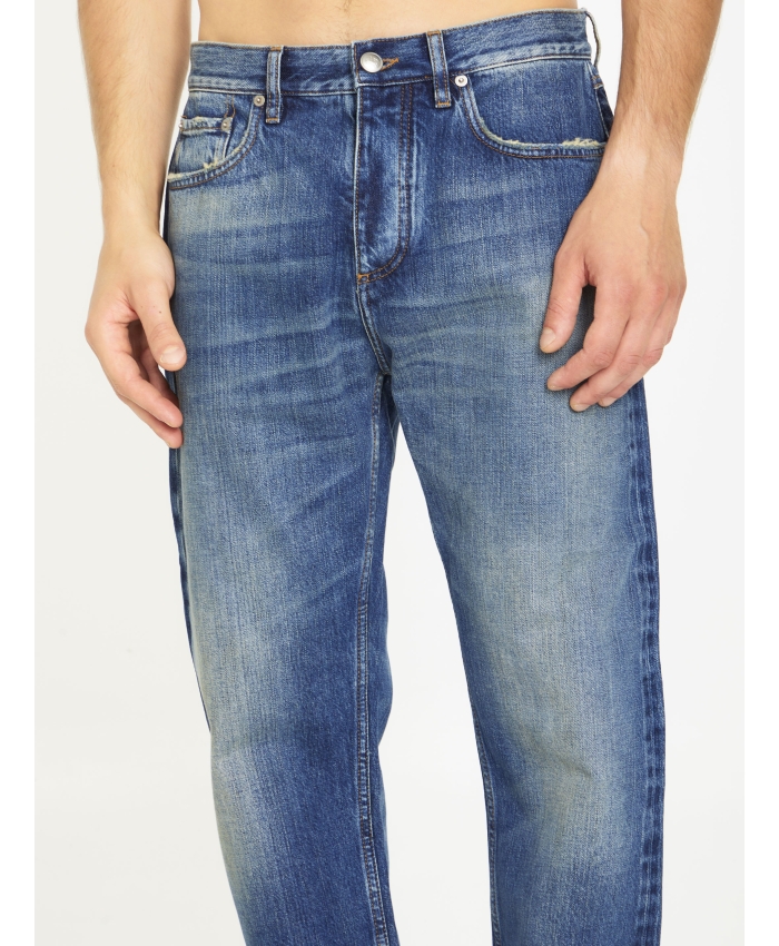 BURBERRY - Jeans in denim délavé