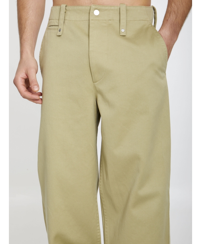 BURBERRY - Pantaloni baggy in cotone