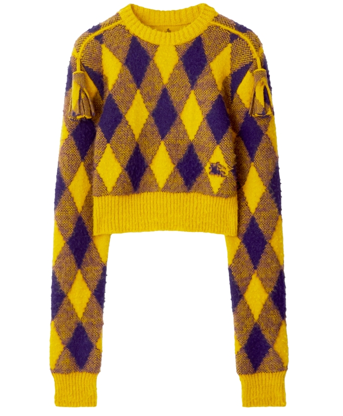 BURBERRY - Pullover in lana Argyle